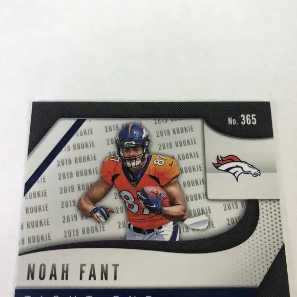 2019 Panini Prizm NOAH FANT Rookie Card Base RC BRONCOS #365 - Picture 9 of 9